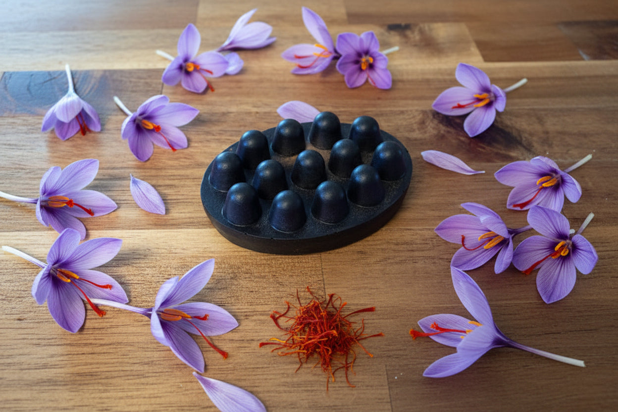 Charcoal Cedar & Saffron Massage Soap Bar